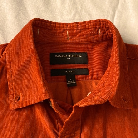 Banana Republic Factory Slim Fine Wale Corduroy Shirt - Picture 4 of 7